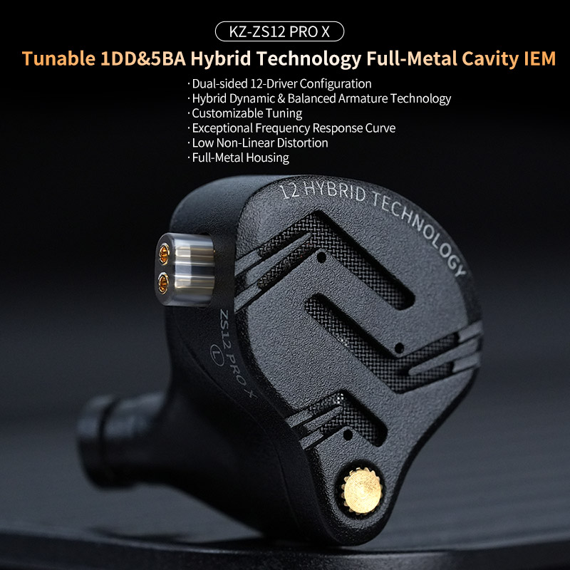 KZ ZS12 PRO X Metal Earphones  - Audiophile Headphone Wired review and price