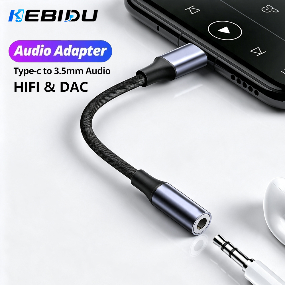 KEBIDU Type C To 3.5mm Audio A - Audiophile Headphone Wired review and price