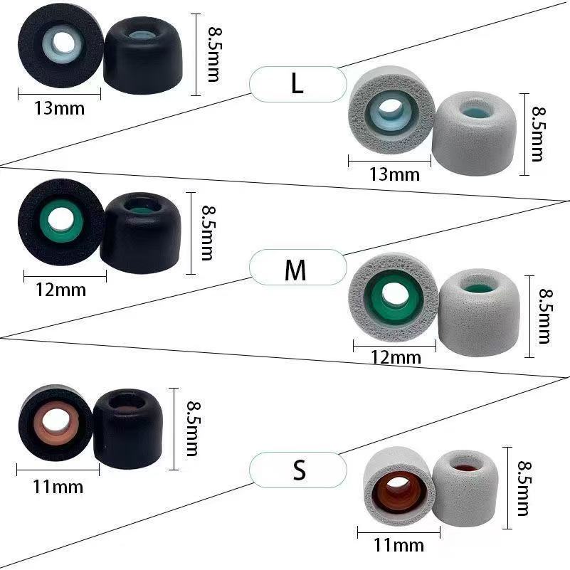 Memory Foam Earphones Ear Pads - Earphone Foam Tip review and price
