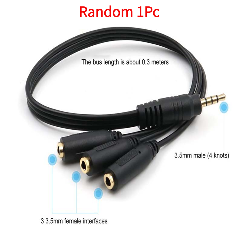 1Pc 3.5mm 3 Way Port Aux Multi - Earphone Splitter Jack review and price