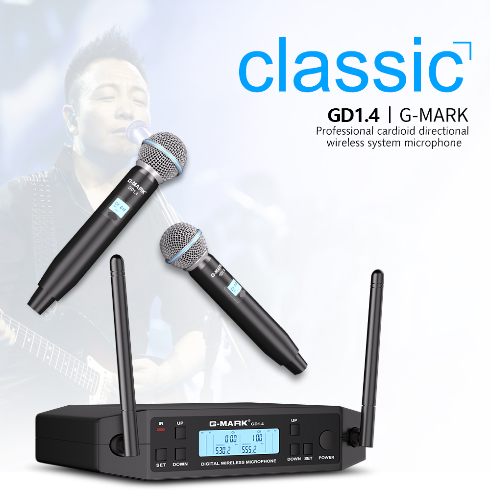 G-MARK GLXD4 Professional UHF  - Shure Mic Sm7B review and price