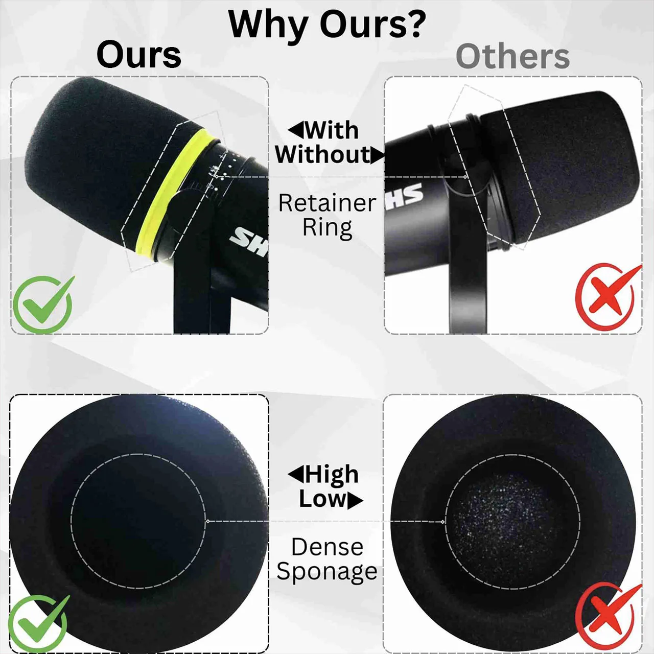 MV7 Replacement Foam Windscree - Shure Mic Mv7 review and price