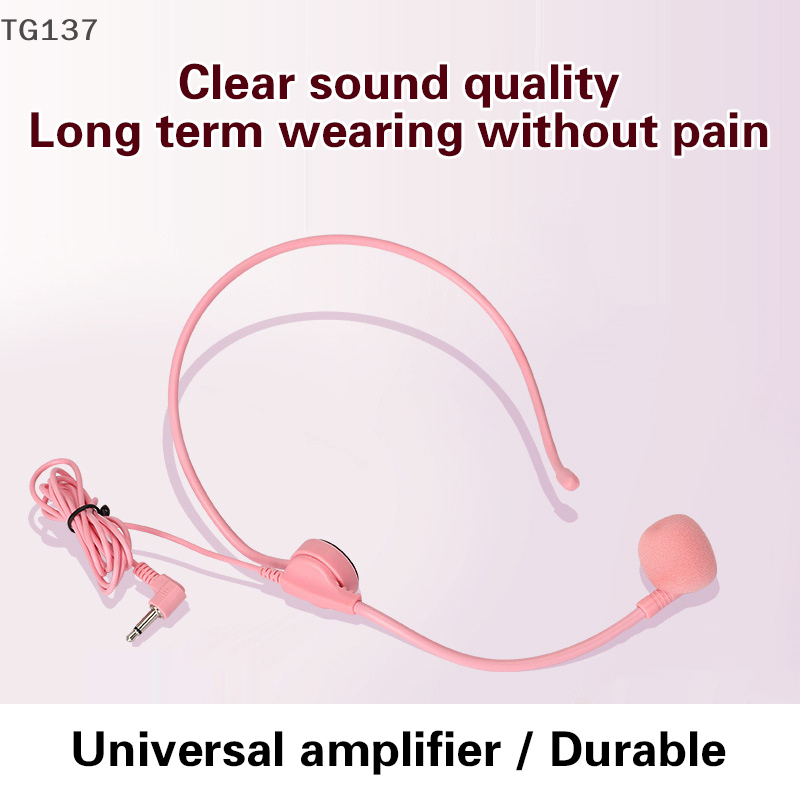 1Pcs 3.5MM Pink Headworn Wired - Wired Earphone Mic review and price