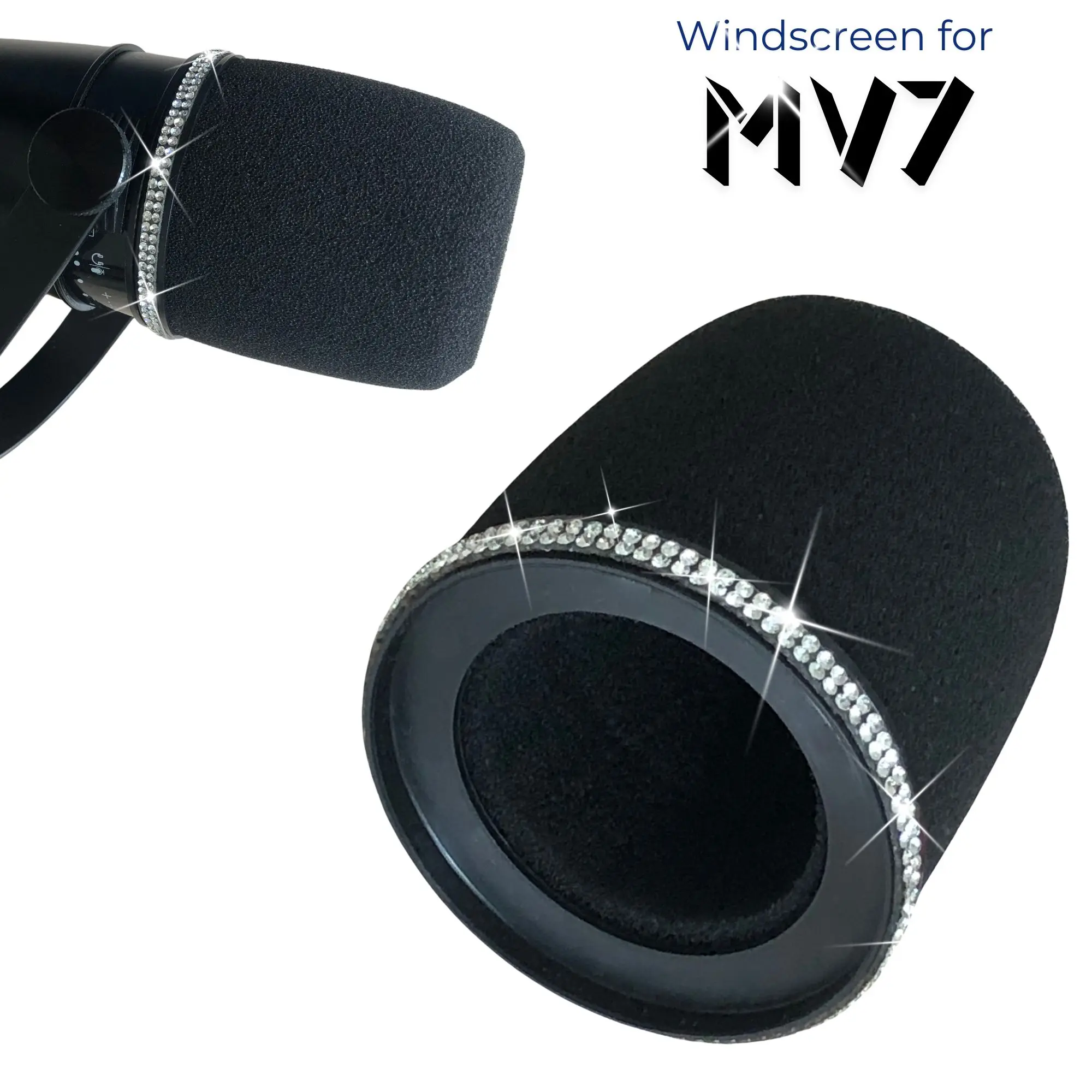 Sparkly MV7 Foam Pop Filter fo - Shure Mic Sm7B review and price
