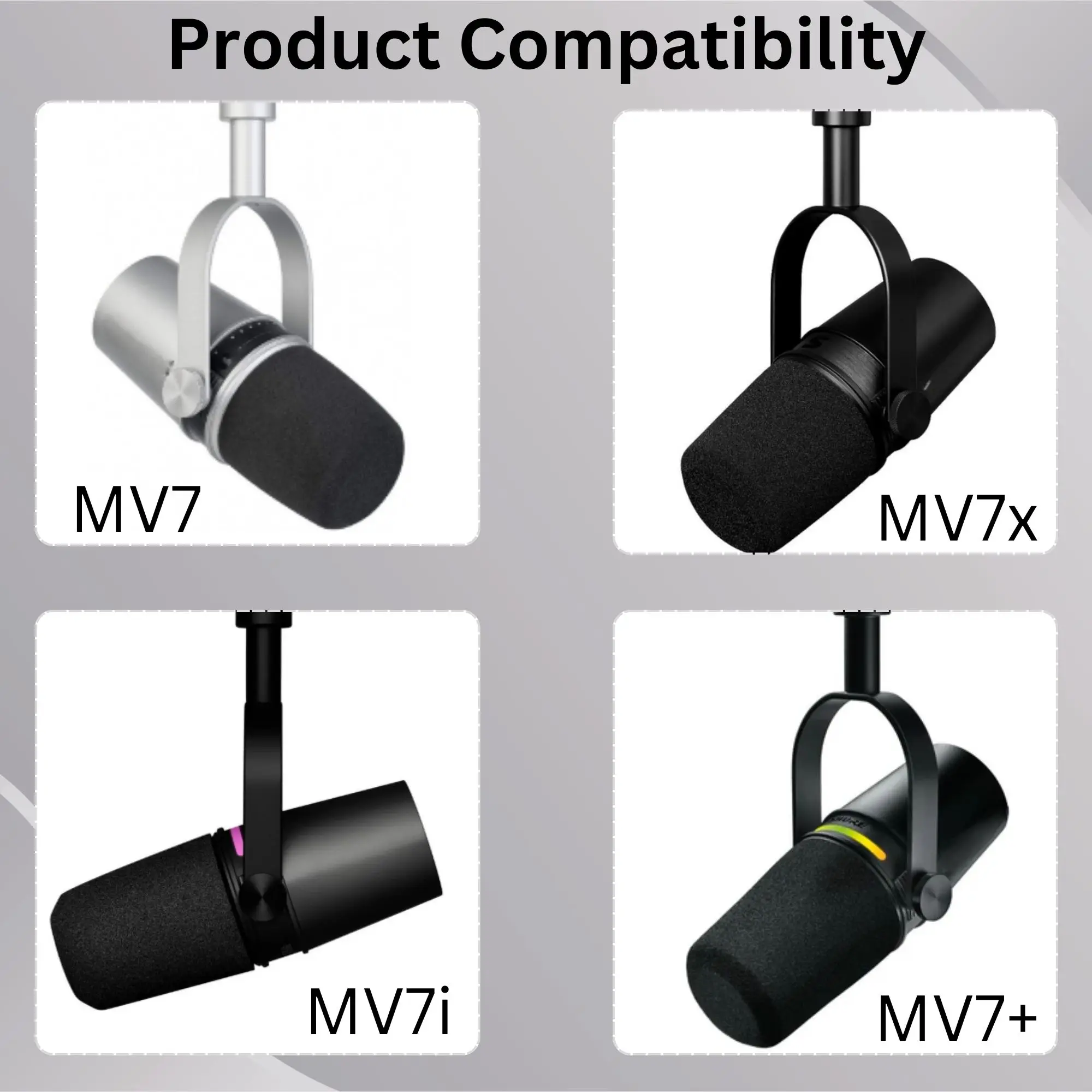 Sparkly MV7 Foam Pop Filter fo - Shure Mic Sm7B review and price