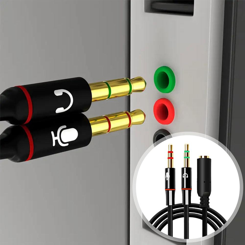 Headphone Microphone Audio Con - Audio Splitter Y review and price
