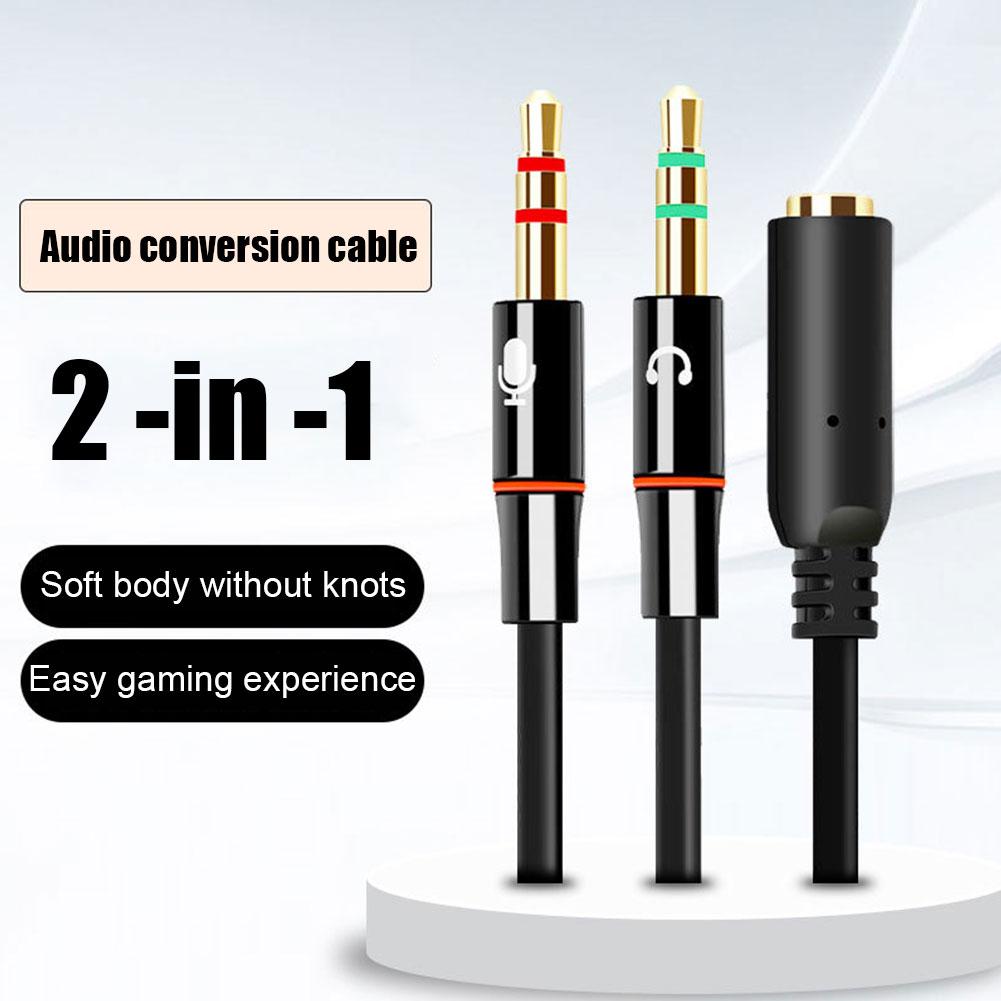 Headphone Microphone Audio Con - Audio Splitter Y review and price